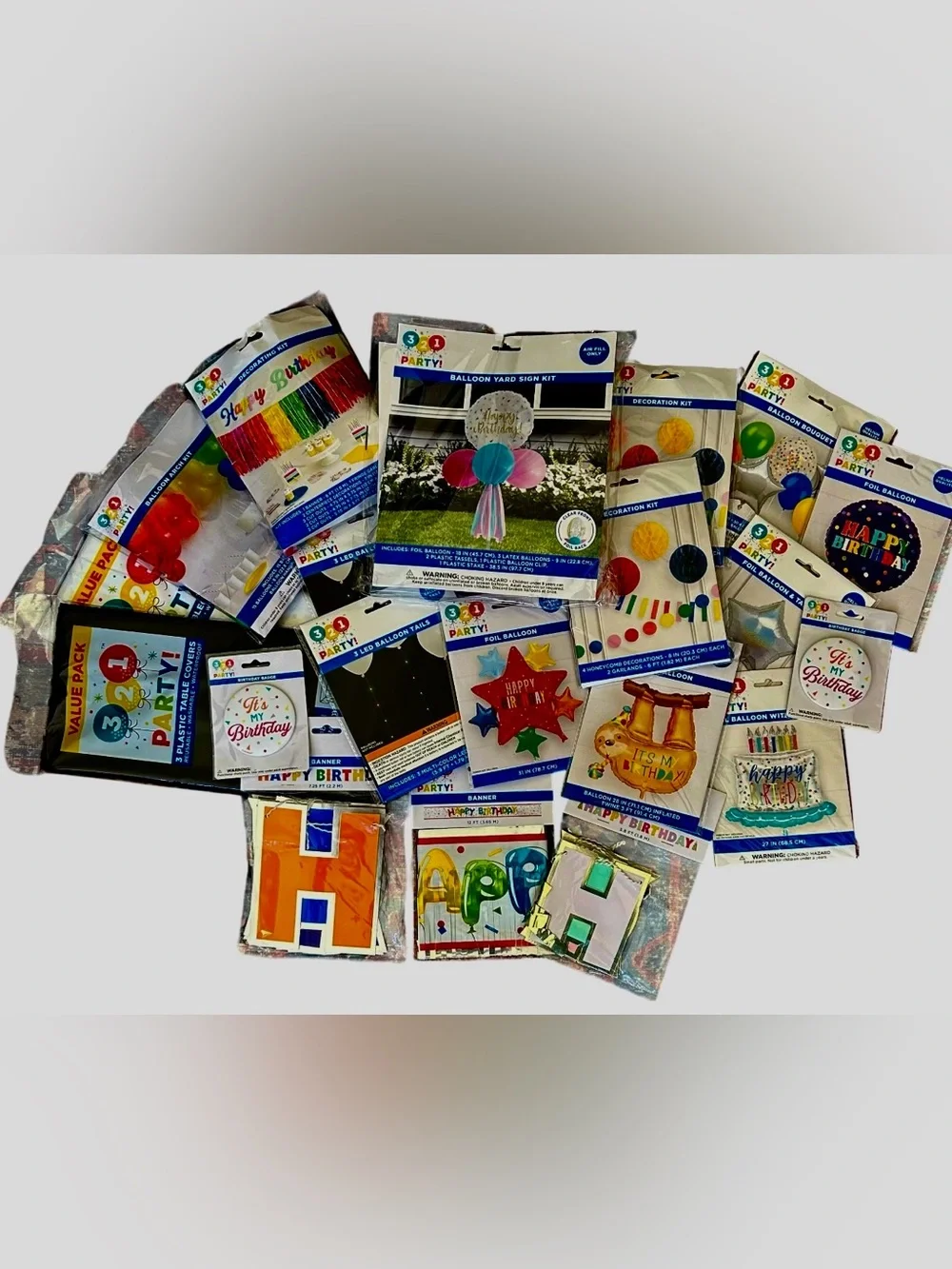 Birthday Decoration Mega Bundle Extravaganza: Banners/Balloons/Arch Kit & More!